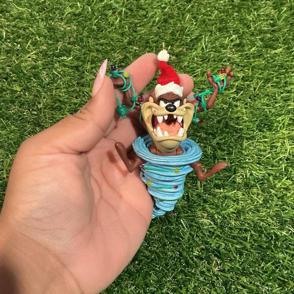 Looney Tunes Taz Tasmanian Devil Christmas Ornament Lights Tornado 4” WB